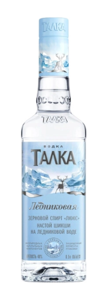 Водка Ледниковая Талка 0,5л 40%