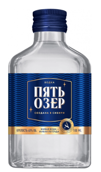 Водка Пять Озер 0,1 л 40%